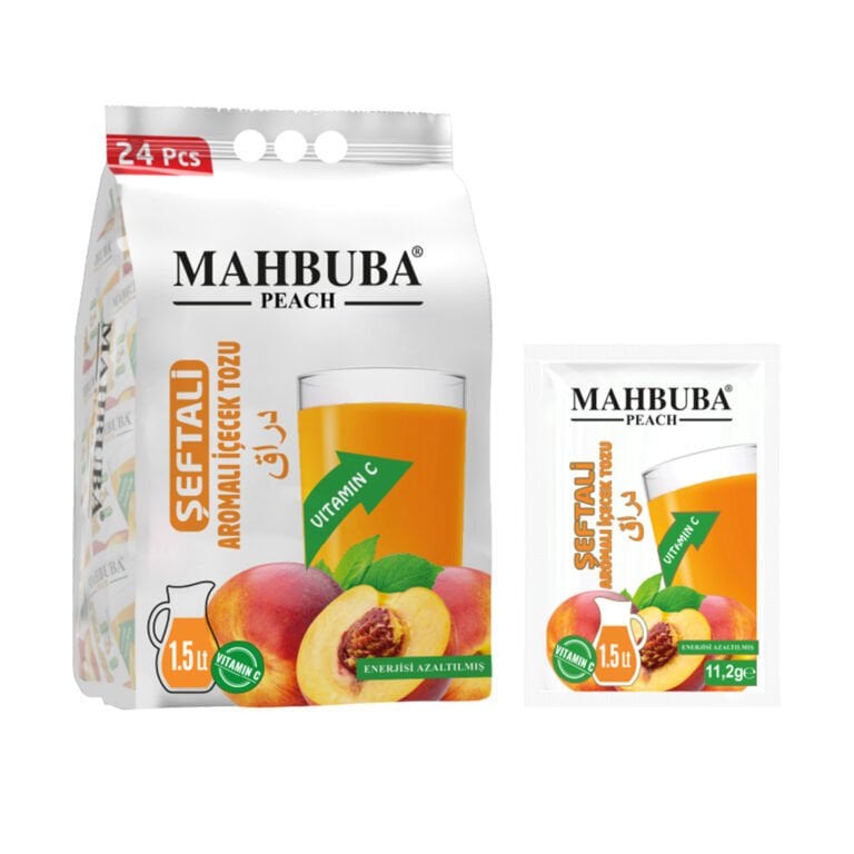MAHBUBA ŞEFTALİ İÇECEK TOZU 24X11,2 GR