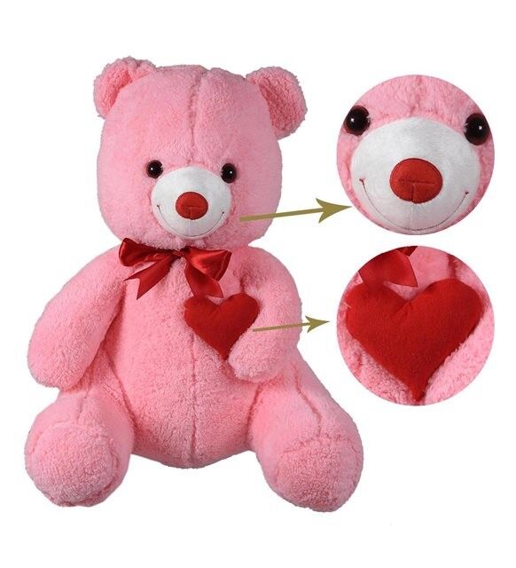 PELUŞ 80 CM KALPLİ AYI