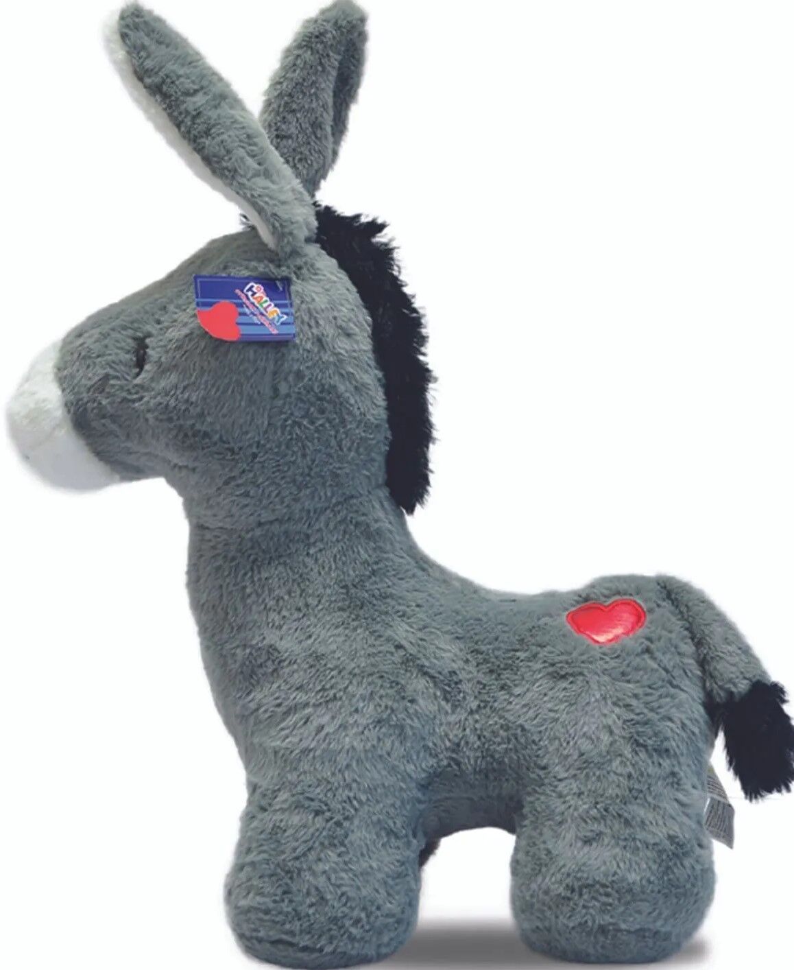 PELUŞ 55 CM KALPLİ EŞEK