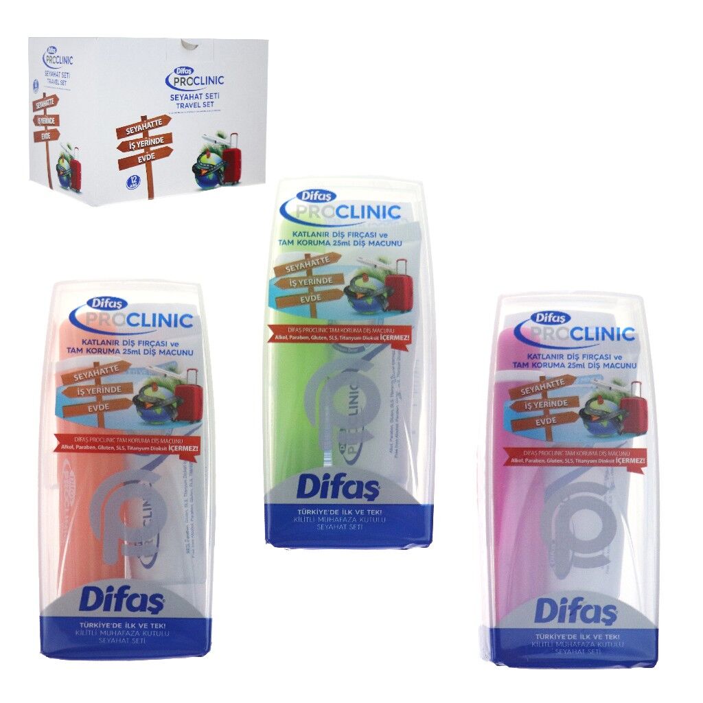 DİFAŞ PRO-CLINIC SEYAHAT DİŞ FIRÇASI SET KUTULU