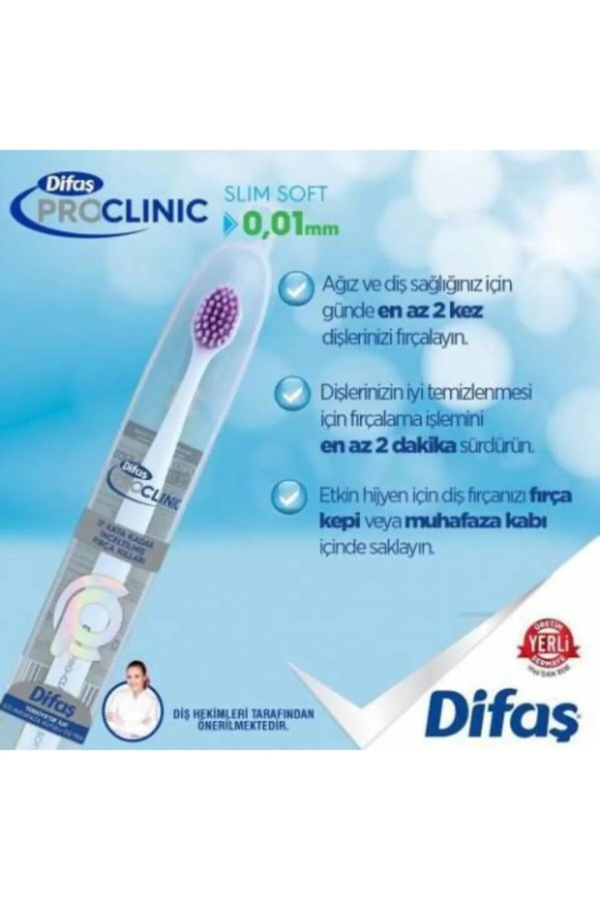 DİFAŞ PRO-CLINIC SLİM SOFT DİŞ FIRÇASI 0,01MM
