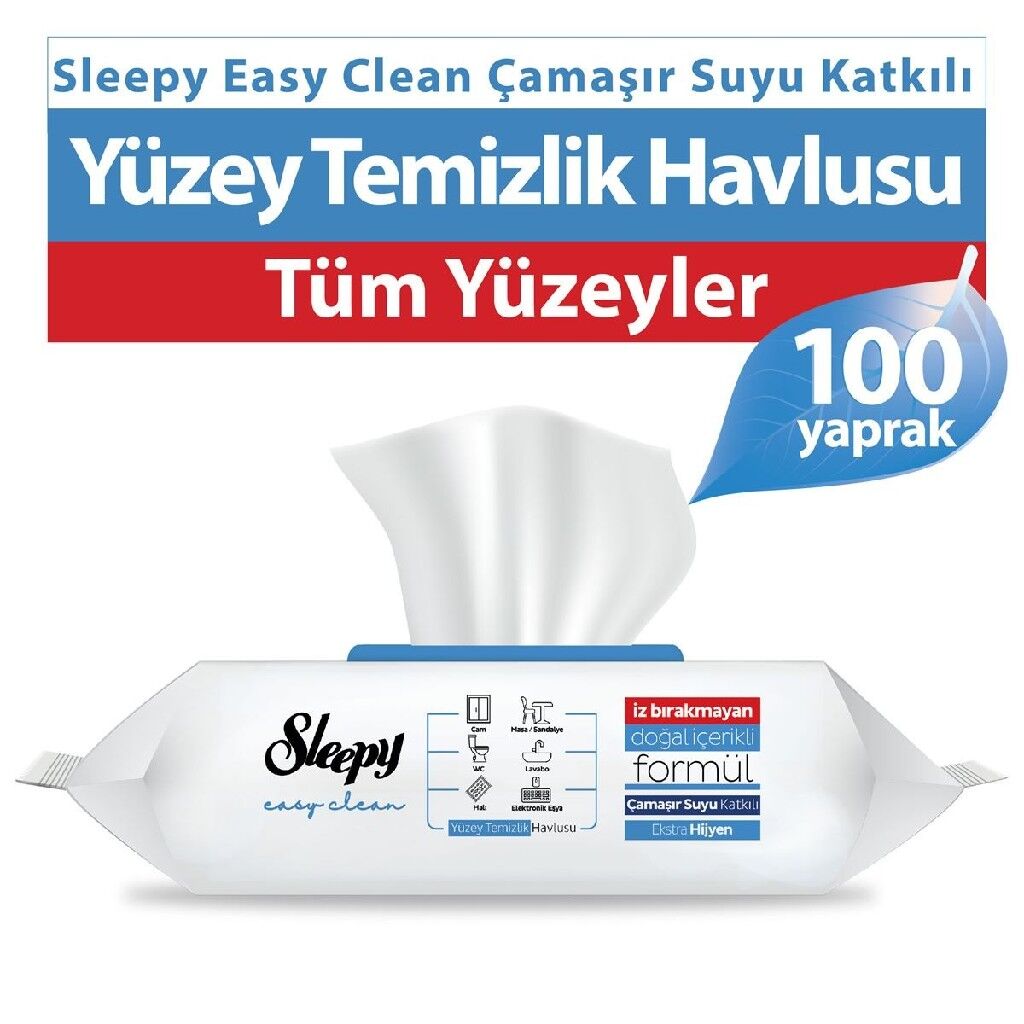 SLEEPY 100 LÜ ÇAMAŞIR SUYU YÜZEY TEMİZLİK HAVLUSU