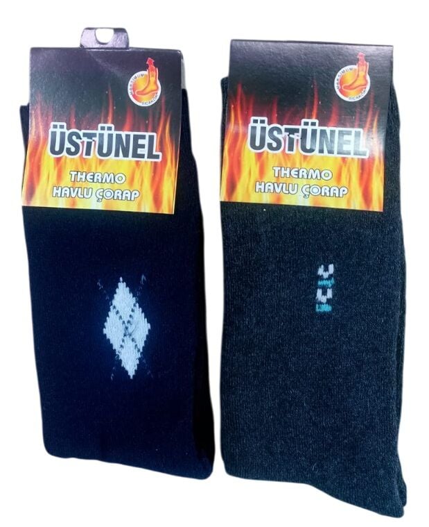 ÜSTÜNEL ERKEK TERMO HAVLU ÇORAP