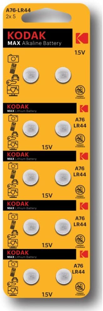 KODAK DÜĞME PİL 10 LU A76LR44 1,5V