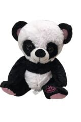 PELUŞ 45 CM PARLAK İRİ GÖZLÜ PANDA KURDELALI
