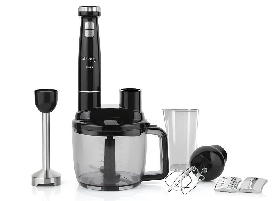 KİNG BODIE KOMPLE BLENDER SET SİYAH GÜMÜŞ KKB973