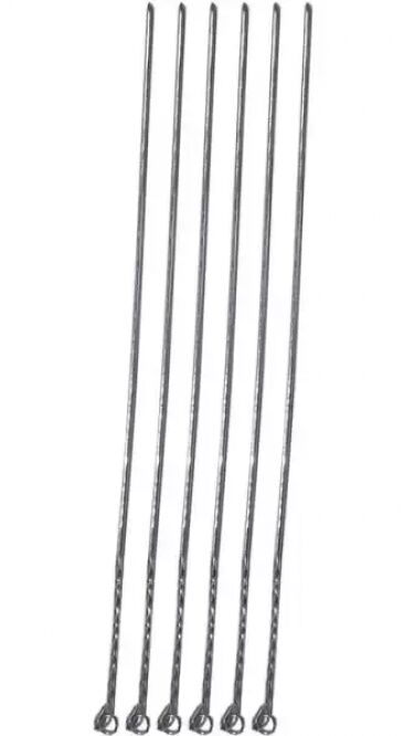 NURGAZ 0073 METAL UCUZ ŞİŞ 50 CM PKT 100 LÜ