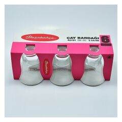 PAŞABAHÇE ÇAY BARDAĞI GENİŞ AĞIZ OPTİKLİ 6LI