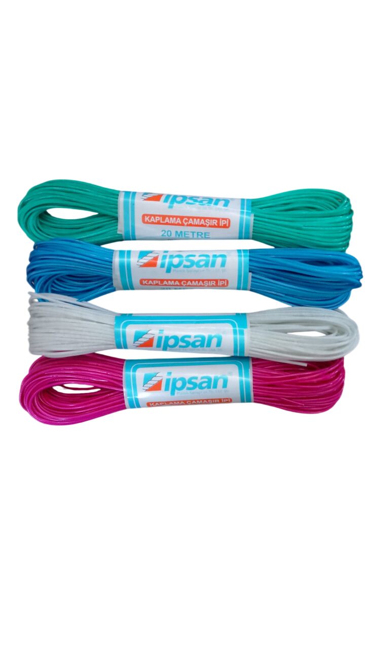 İPSAN ÇAMAŞIR İPİ PVC İPEK 20 MT KOD 193