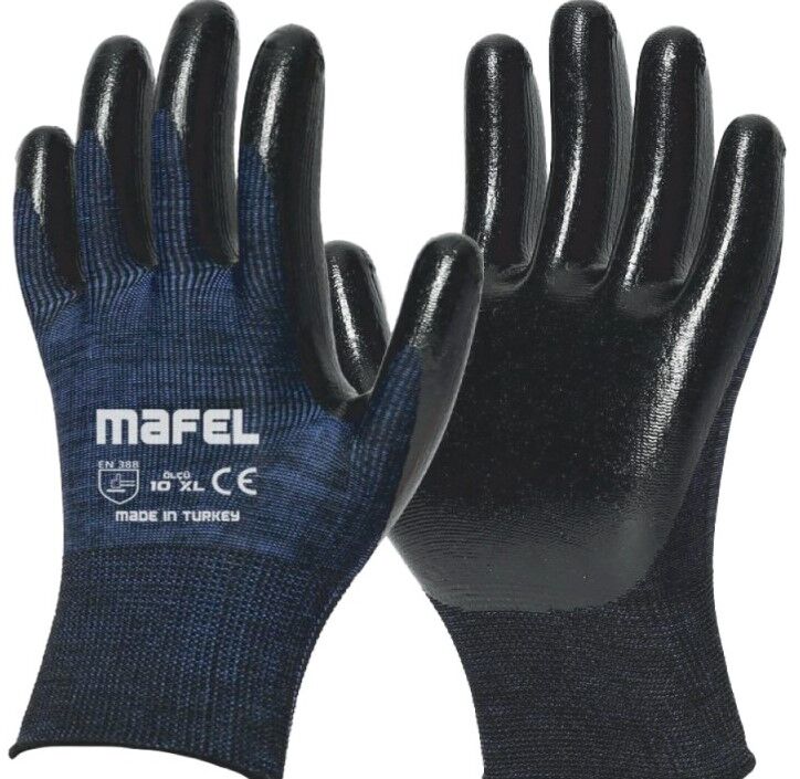 MAFEL PREMIUM NİTRİL ELDİVEN MAVİ NO:10