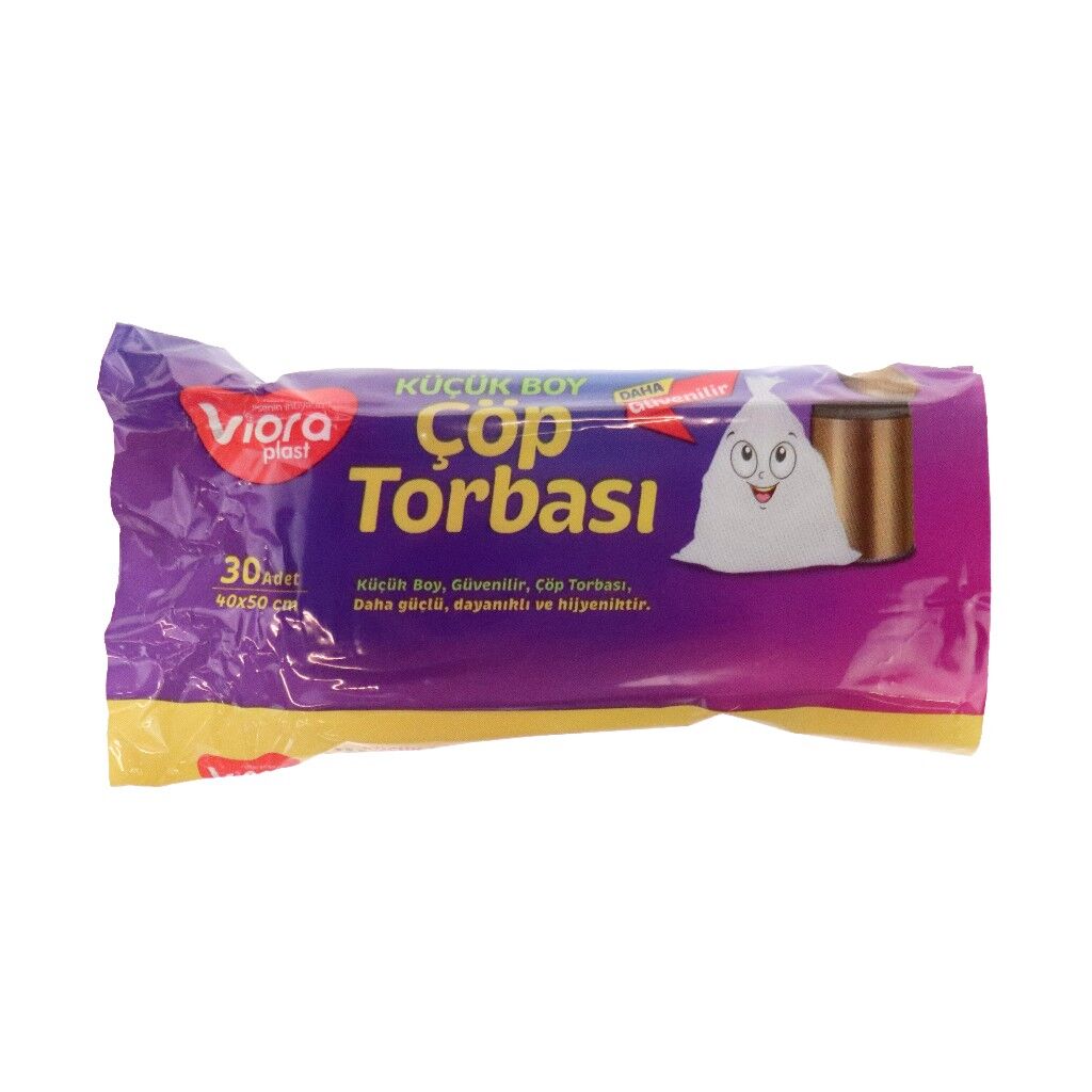 VİORA STANDART MİNİ ŞEFFAF ÇÖP POŞETİ 30 AD.