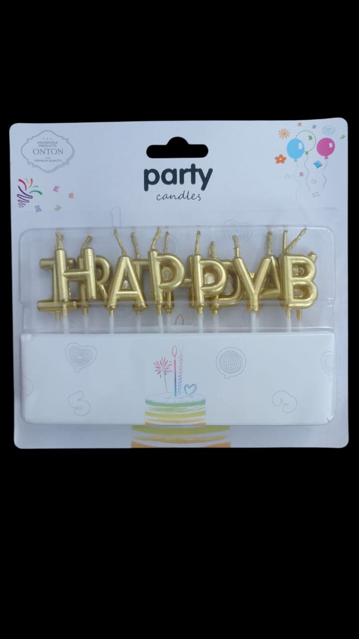 ONTON PASTA MUMU HAPPY BIRTHDAY HARFLİ (PK 12 Lİ)