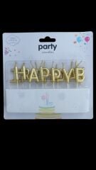 ONTON PASTA MUMU HAPPY BIRTHDAY HARFLİ (PK 12 Lİ)