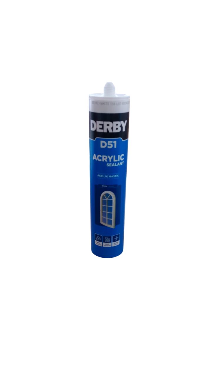 DERBY D51 BEYAZ SİLİKONİZE MASTİK 500 GR
