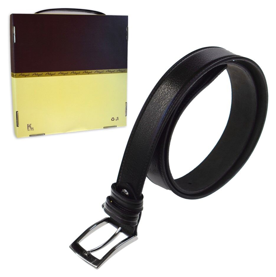 AKYOL D-034 DERİ KUMAŞ KEMERİ 3,5 CM