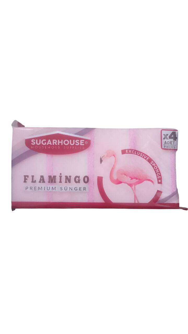 SUGAR HOUSE FLAMİNGO 4 LÜ ÇİZMEZ SÜNGER