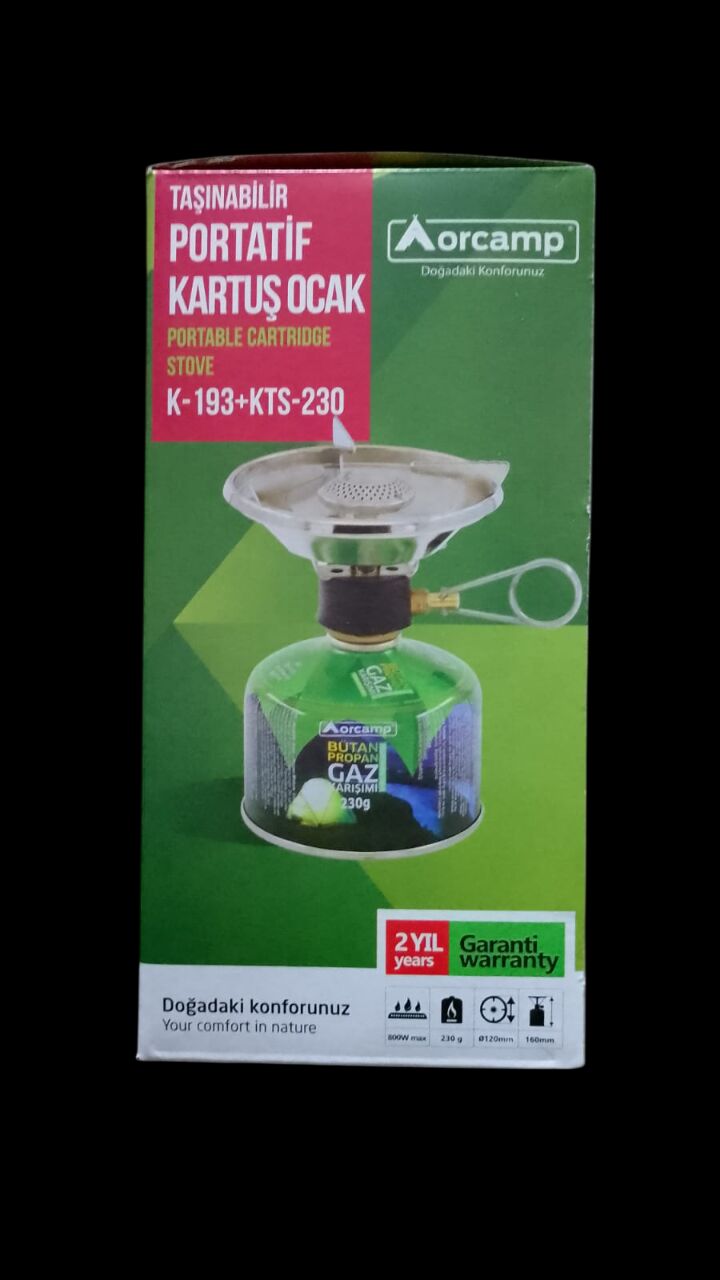 ORCAMP PORTATİF KARTUŞ OCAK K-193-230