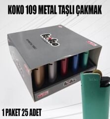 KOKO 109 METAL TAŞLI ÇAKMAK 25 Lİ