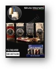 SM-007A SAATLİ METAL ÇAKMAK SİLVİO MONETTİ