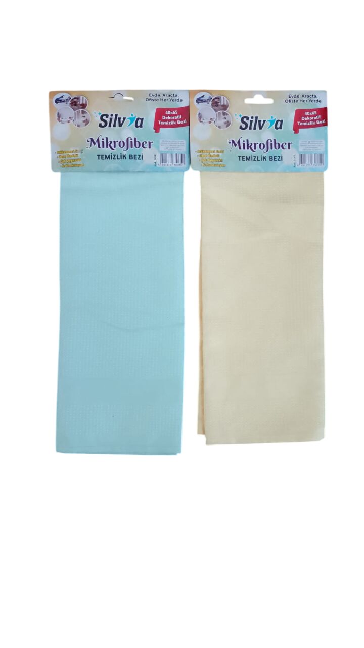 SİLVİA 40X65 DEKORATİF KARTELA TEMZ. BEZİ MİKROFİBER