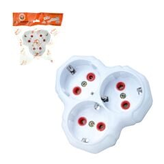 ASEL KABLOSUZ  3 LÜ ÜÇGEN PRİZ 16A 250V