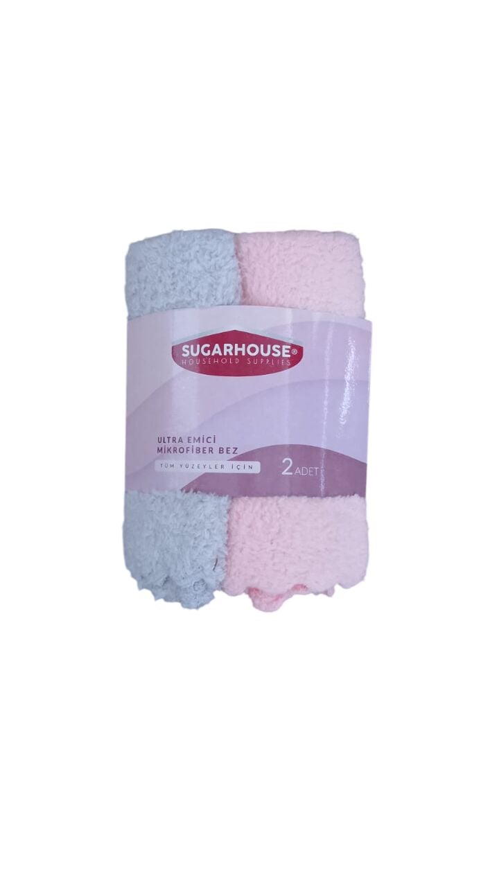 SUGAR HOUSE ULTRA EMİCİ BEZ 2'Lİ RULO STAND MİKROFİBER