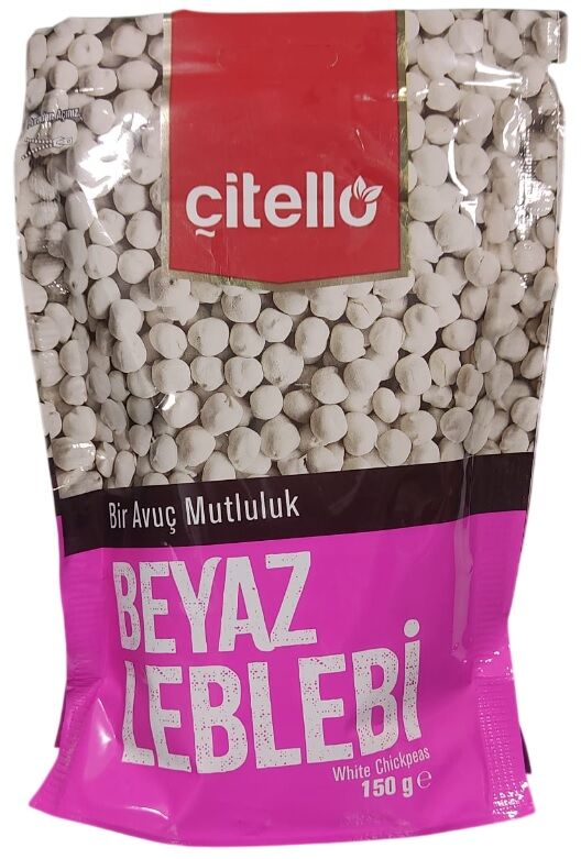 ÇİTELLO 150 GR BEYAZ LEBLEBİ(KOLİ 12 Lİ)
