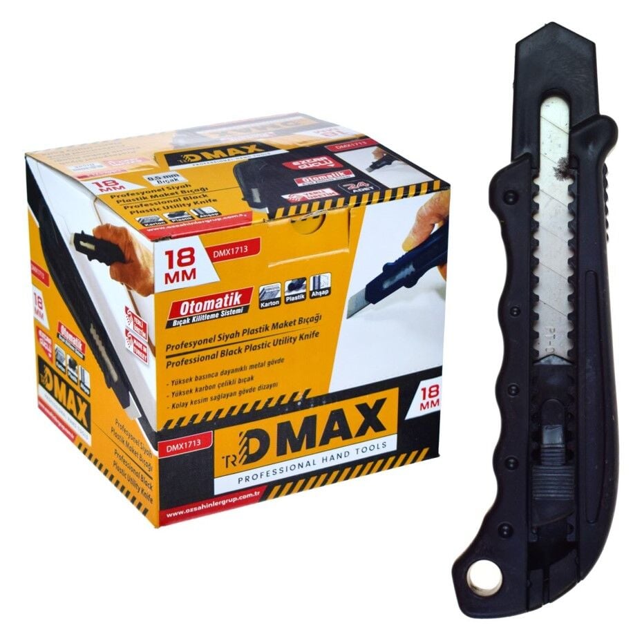 DMAX PLASTİK MAKET BIÇAK SİYAH DMX1713