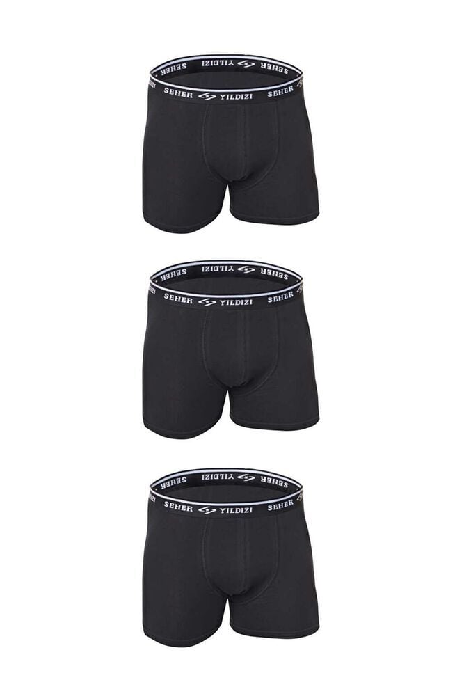 SEHER  SİYAH M ERKEK BOXER LİKRALI