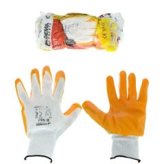 DEMİR SAFETY NİTRİL ELDİVEN ZEBRA KIRMIZI MAVİ TURUNCU NO:10