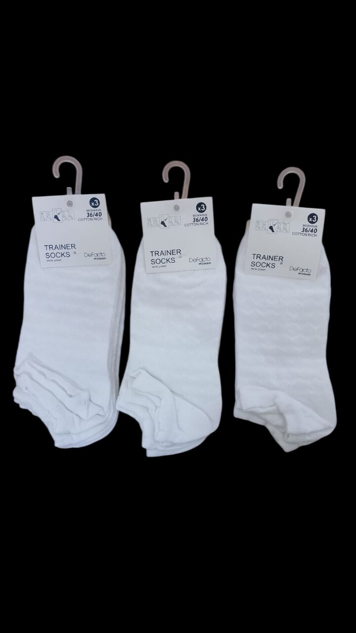 ÖZTÜRK TRAINER BAYAN 3 LÜ PATİK ÇORAP
