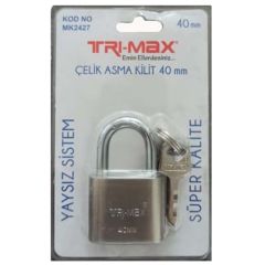 TRI-MAX ÇELİK ASMA KİLİT 40 MM MK2427