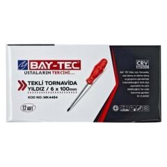 BAY-TEC MK-4484 YILDIZ TORNAVİDA TEKLİ 6X100 MM