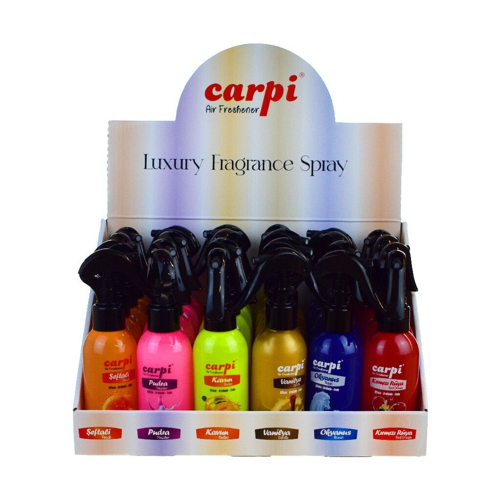 CARPİ 150 ML KARIŞIK SPREY KOKU ODA-OTO (24 LÜ KUTU)