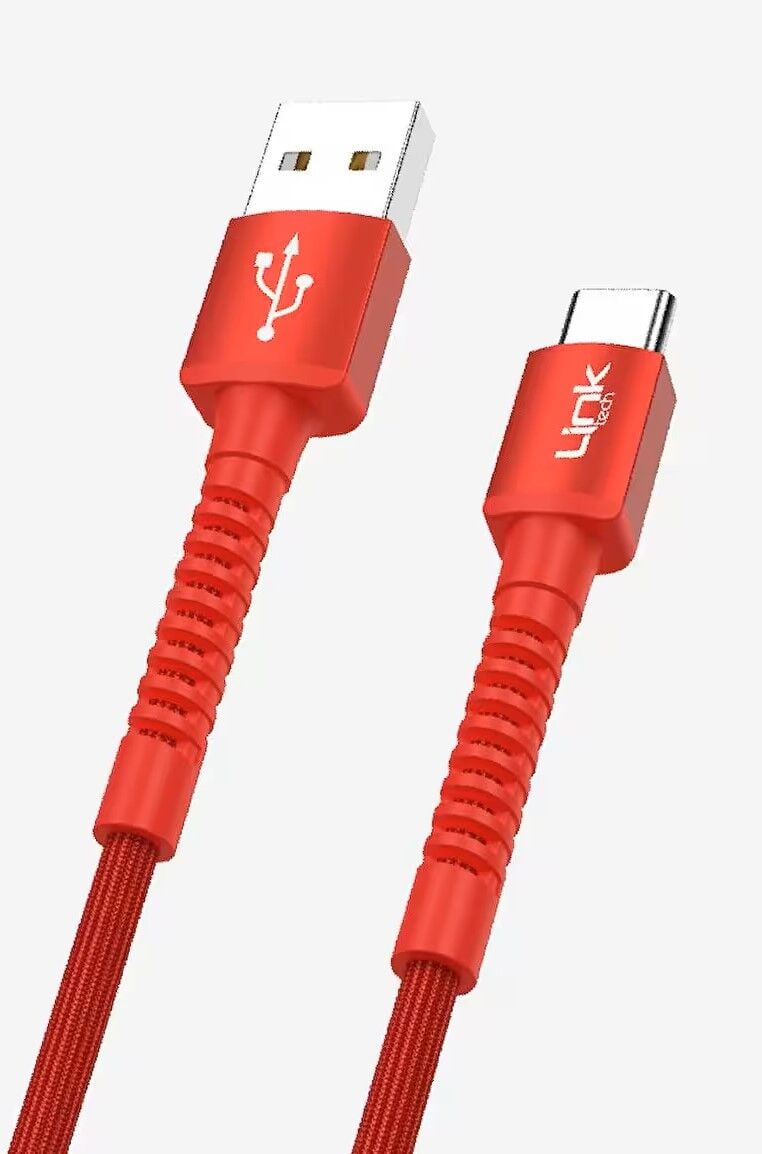 LİNKTECH K552 ÖRGÜLÜ METAL BAŞLI TYPE-C ŞARJ KABLOSU 1 MT