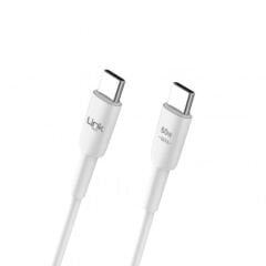 LİNKTECH K604 TYPE-C TO TYPE-C ŞARJ KABLOSU BEYAZ 60W HIZLI