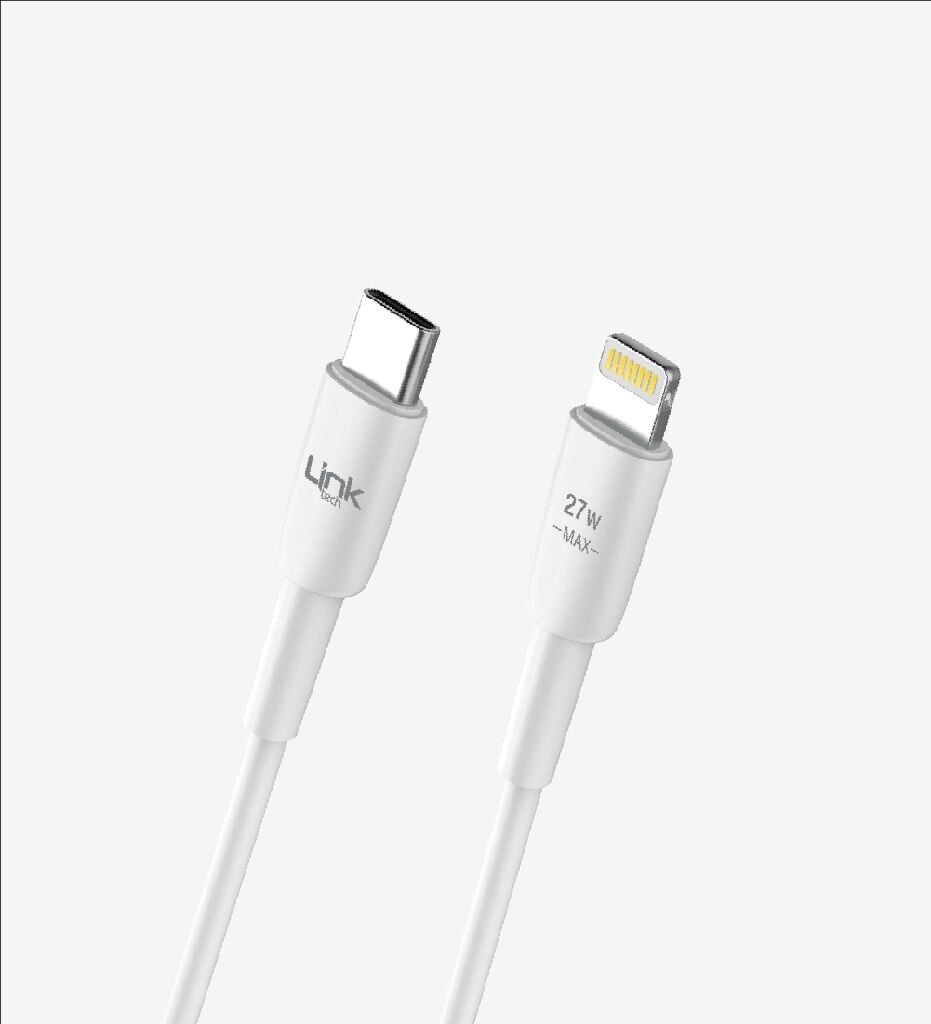 LİNKTECH K603 TYPE-C LİGHTNİNG HIZLI ŞARJ KABLOSU 30W BEYAZ 1 MT