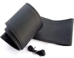 CARUB DİREKSİYON KILIFI İĞNELİ 38 CM SİYAH DİKİŞ