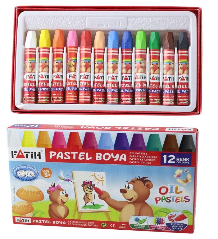 FATİH PASTEL BOYA 12 RENK  24012/F