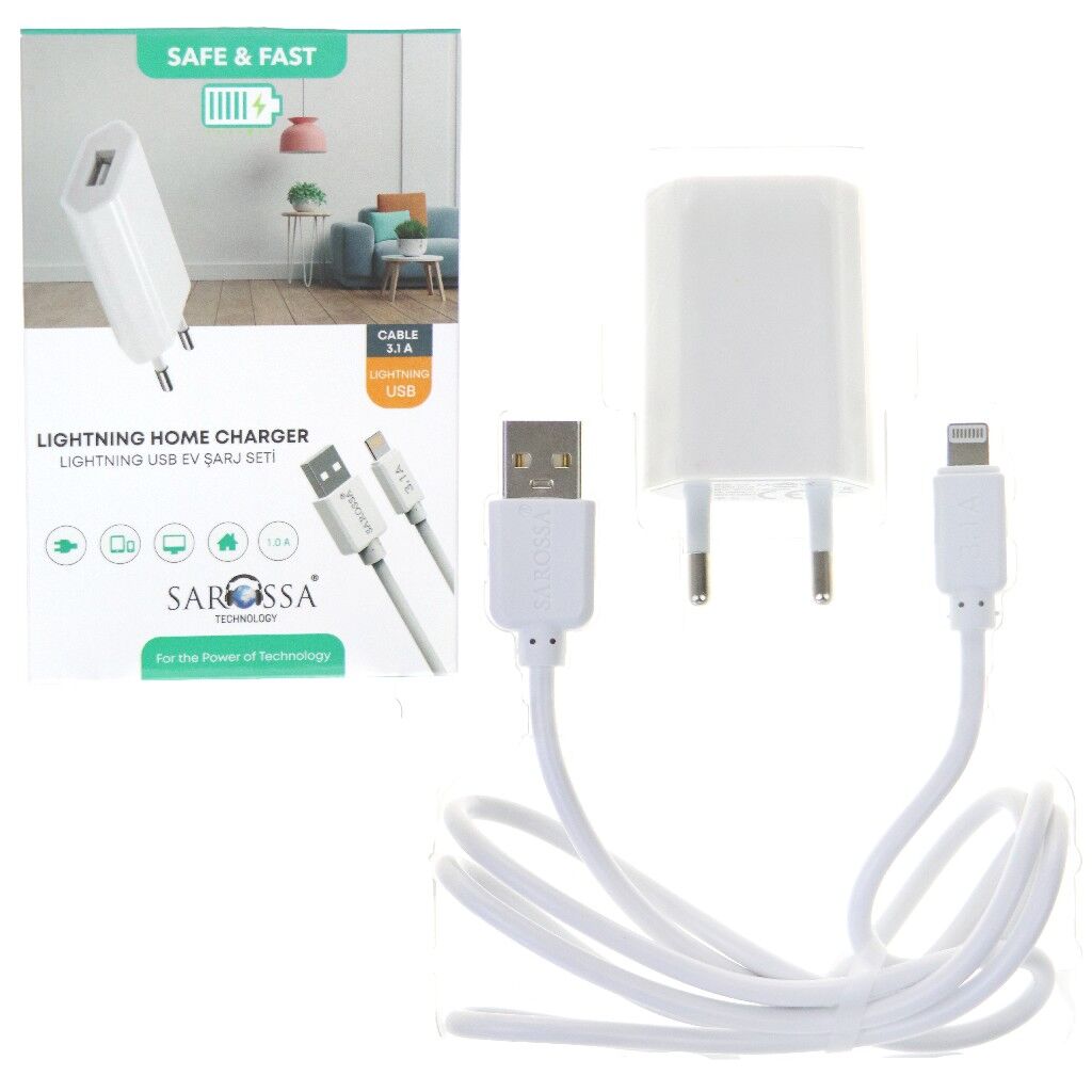 SRS S449 LİGHTNİNG EV ŞARJ SETİ 3.1A