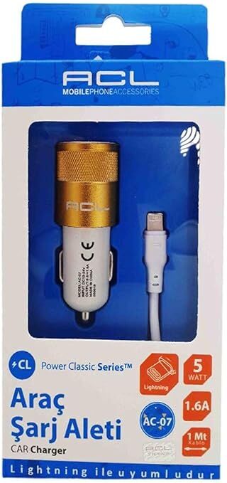 ACL AC-07 İPHONE ARAÇ ŞARJ
