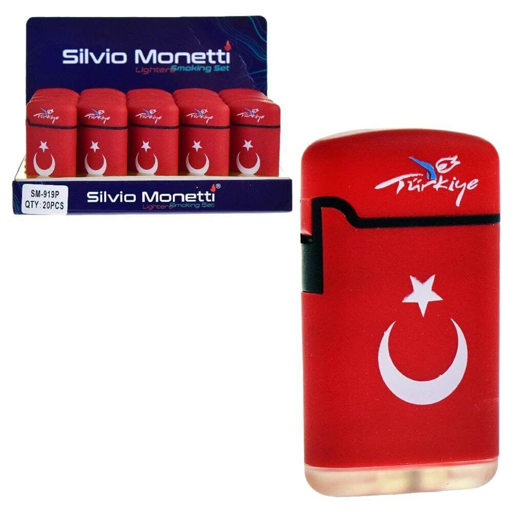 SİLVİO MONETTİ SM-919P DESENLİ GAZLI ÇAKMAK