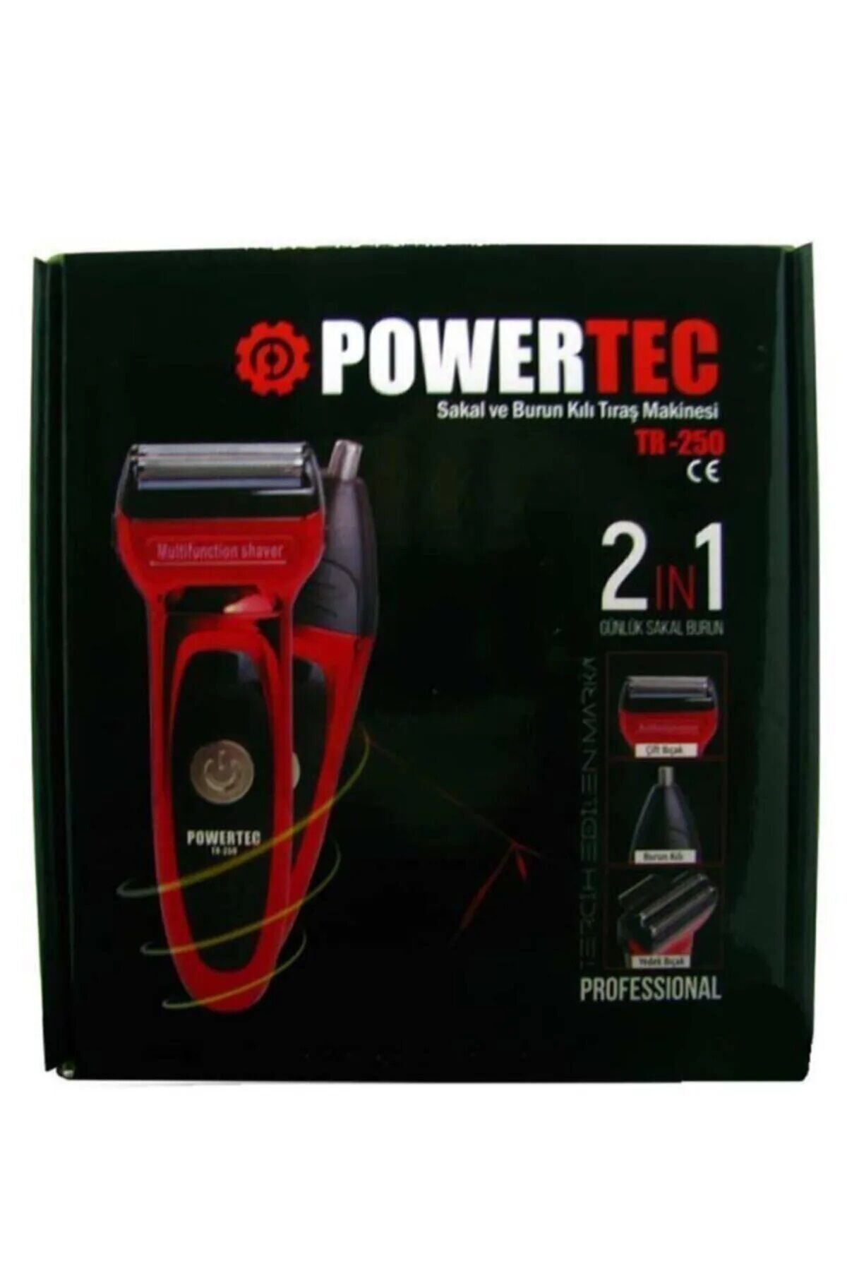 POWERTEC TR-250 SAKAL VE BURUN KILI TRAŞ MAKİNESİ