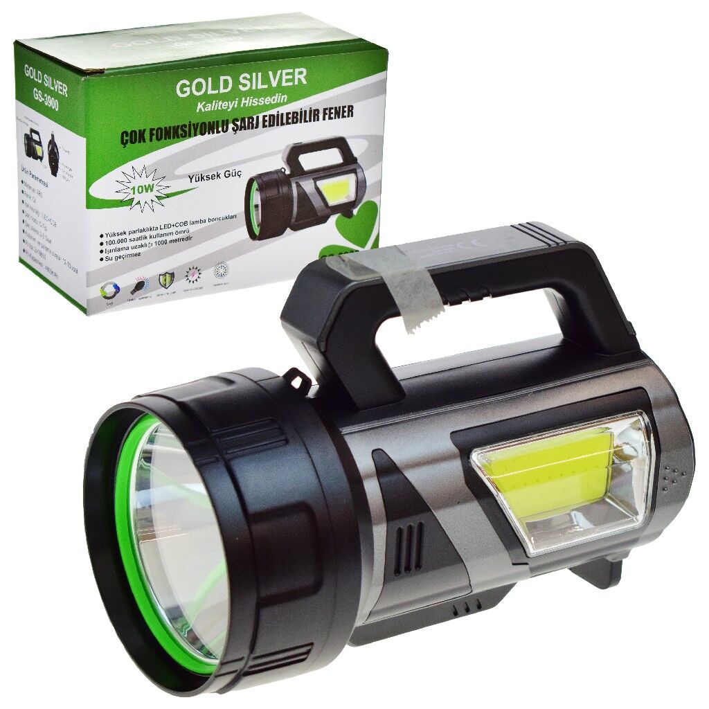 GOLD SİLVER 10W GÜNEŞ ENERJİLİ FENER GS-3900