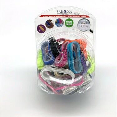 RENKLİ MİCRO USB KABLO KAVANOZ