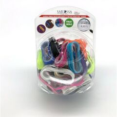 RENKLİ MİCRO USB KABLO KAVANOZ