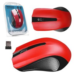 EVEREST KABLOSUZ MOUSE KIRMIZI SM-537