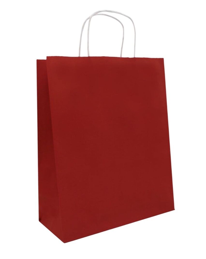 ELBİPAK KRAFT ÇANTA RENKLİ PUANTİYELİ 25X31 CM 25 Lİ