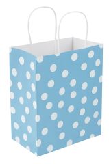 ELBİPAK KRAFT ÇANTA RENKLİ PUANTİYELİ 25X31 CM 25 Lİ