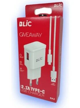 BLİC 2,1A TYPEC-C DUVAR ŞARŞ ALETİ